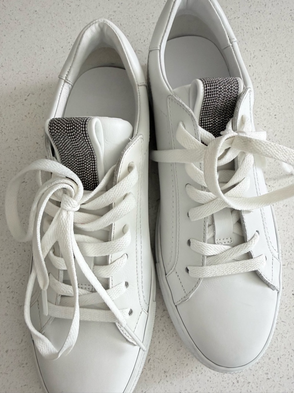 Brunello Cucinelli Leather Low-Top Sneakers EU 37 US 7 - Picture 5 of 9